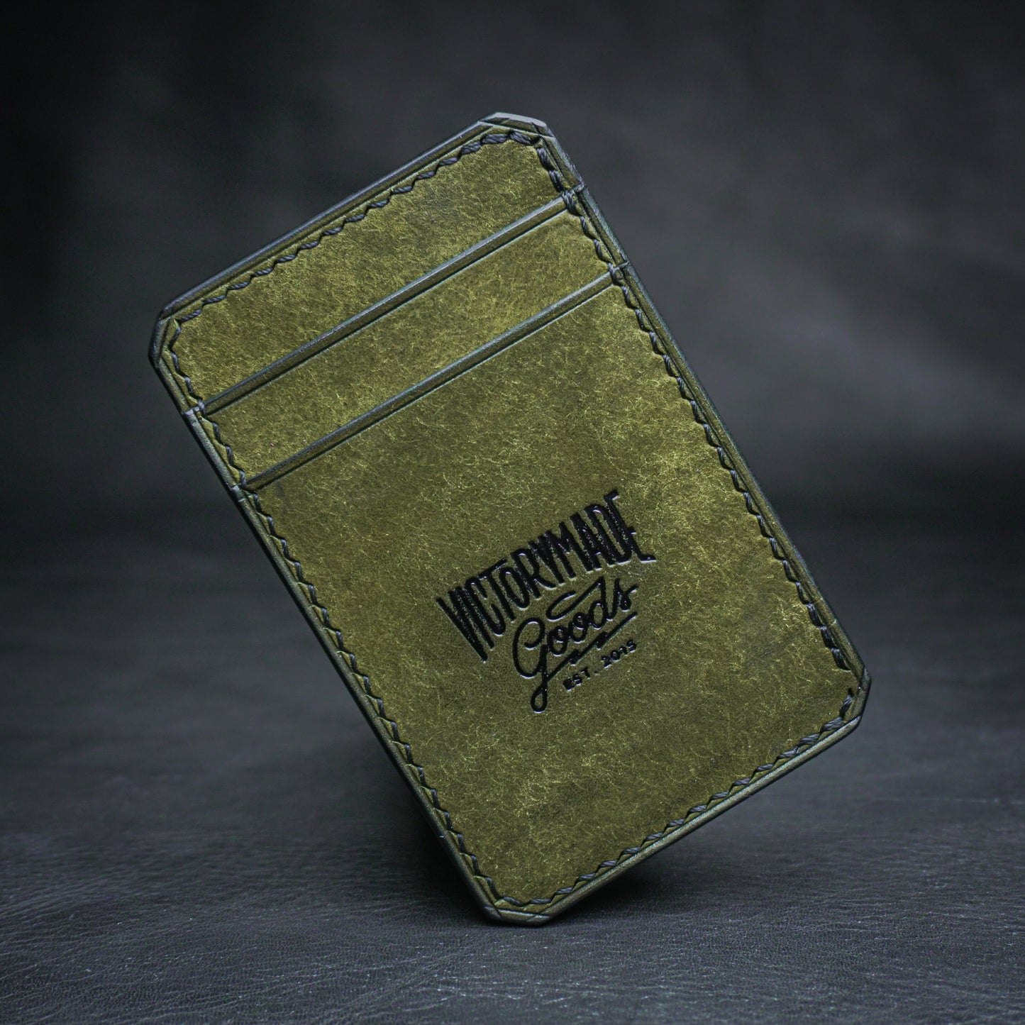 5 Pocket Vertical Cardholder - Olive Pueblo