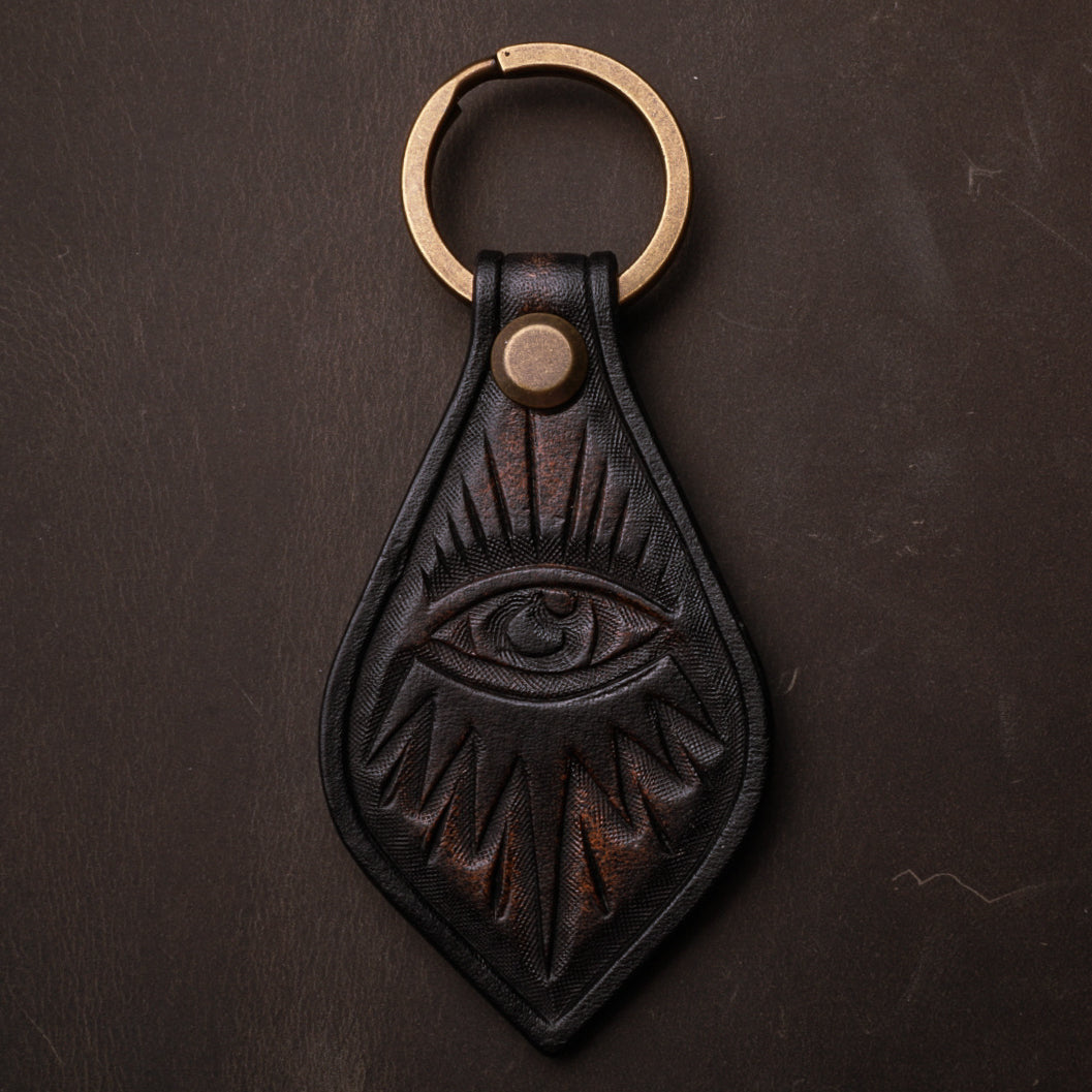 EYEBALL KEYCHAIN - HAND CARVED