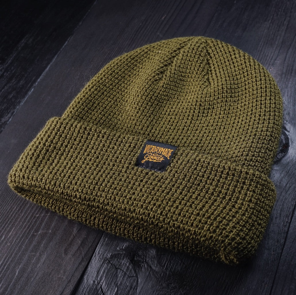 Vmg Flagship Beanie - Army Green - Victorymade Goods