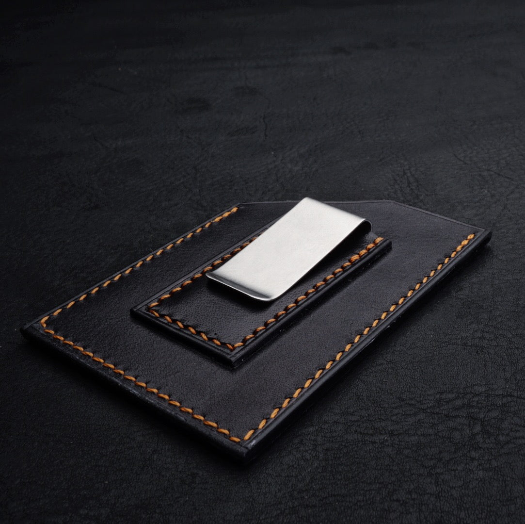 Vertical Card Holder W/ Money Clip - Victorymade Goods