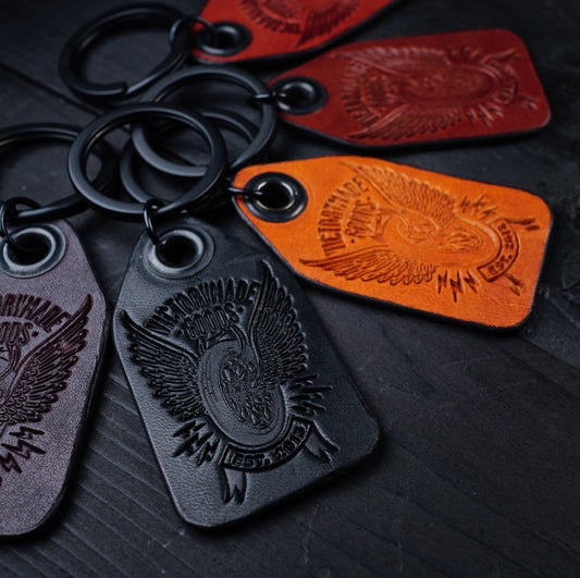 Handcrafted Leather Keychain - VictoryMade Goods