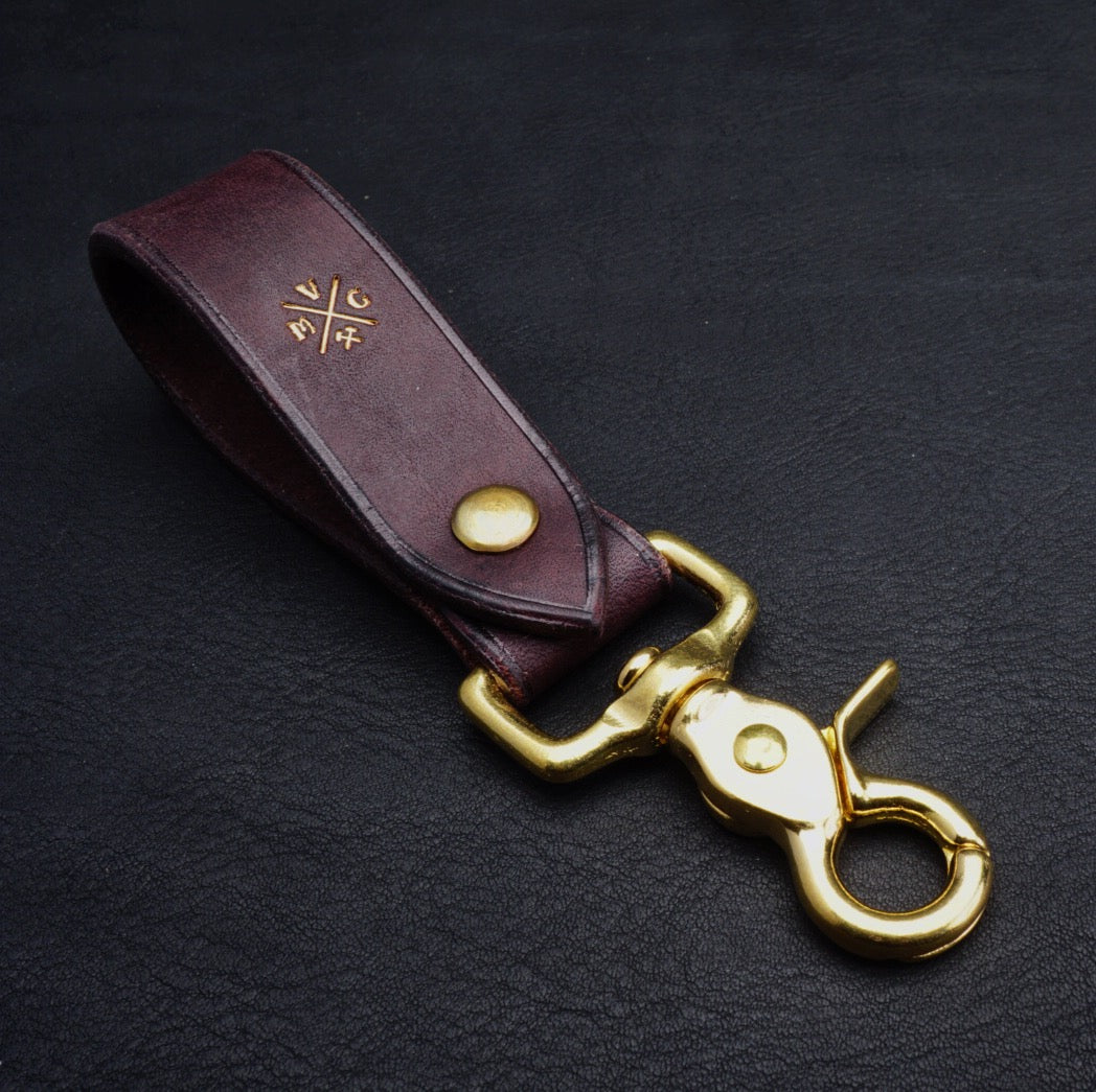 Vmg English Bridle Keyfob - Dark Brown - Victorymade Goods