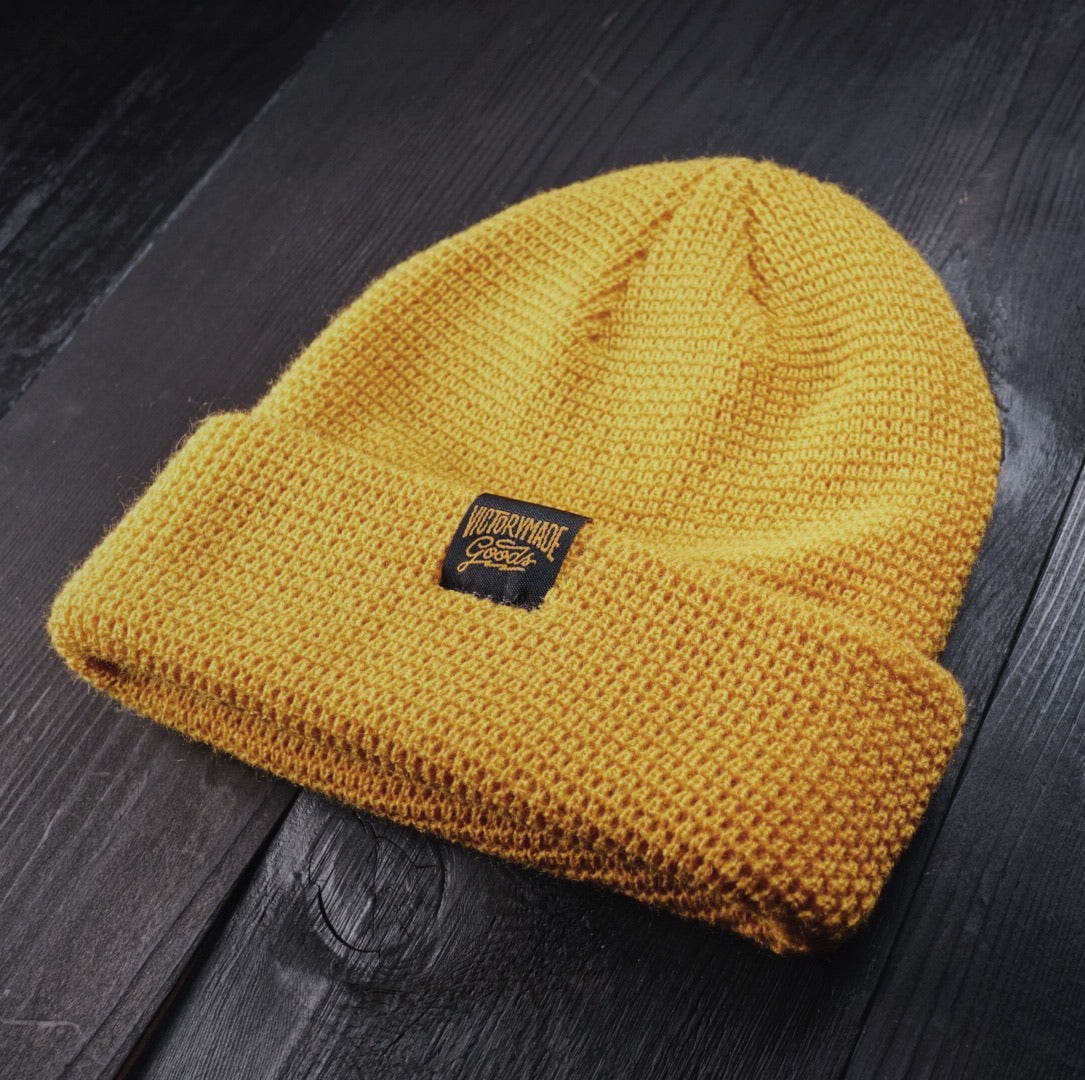Handmade Vmg Flagship Beanie - Gold - Victorymade Goods
