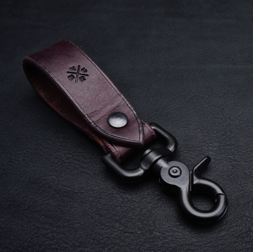 Vmg English Bridle Keyfob - Dark Brown - Victorymade Goods