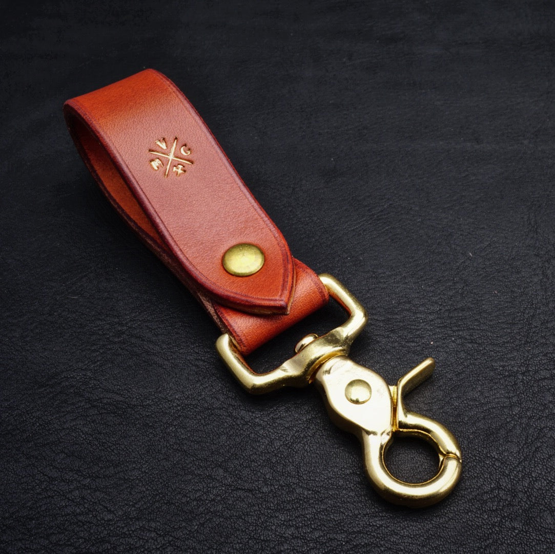 Vmg English Bridle Keyfob - Tan - Victorymade Goods