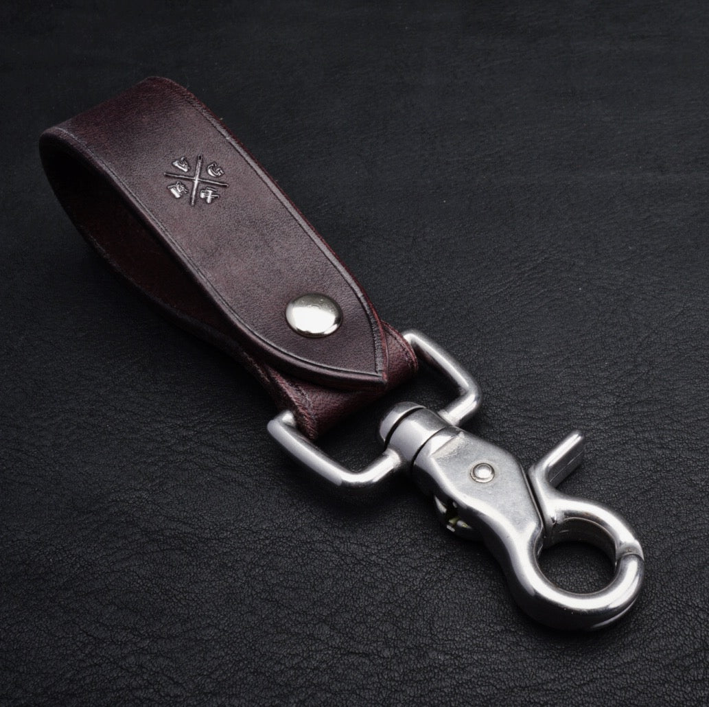 Vmg English Bridle Keyfob - Dark Brown - Victorymade Goods