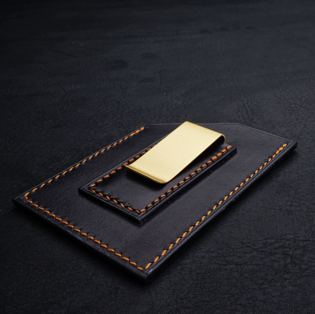 Vertical Card Holder W/ Money Clip - Victorymade Goods