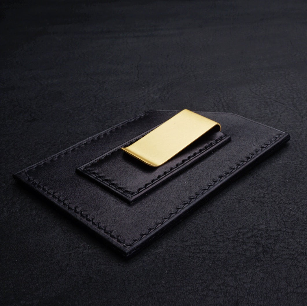 Vertical Card Holder W/ Money Clip - Victorymade Goods