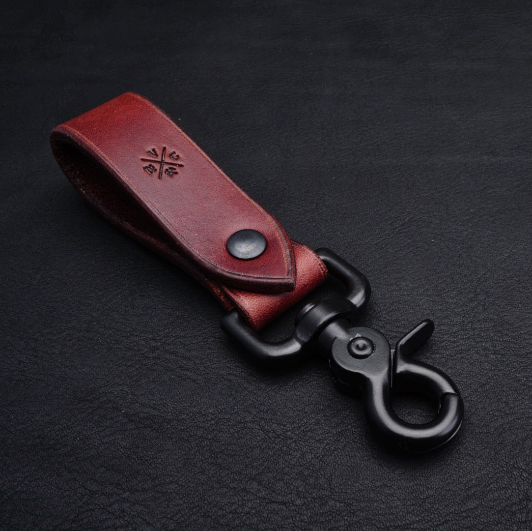 Vmg English Bridle Keyfob - Medium Brown - Victorymade Goods