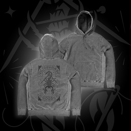 VMG Scorpion Stitch Mineral Washed Hoodie - Limited Stock