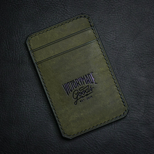 5 Pocket Vertical Cardholder - Olive Pueblo