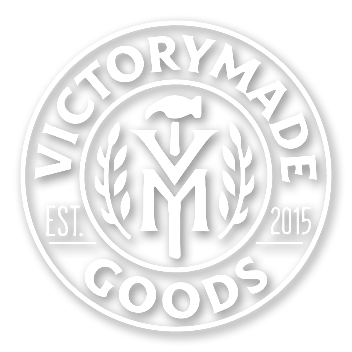 Victorymade Badge 2.0 Die Cut Sticker White