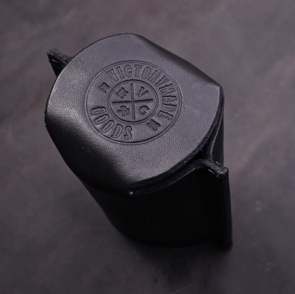 Swallow Leather Koozie | Hand Carved - Victorymade Goods