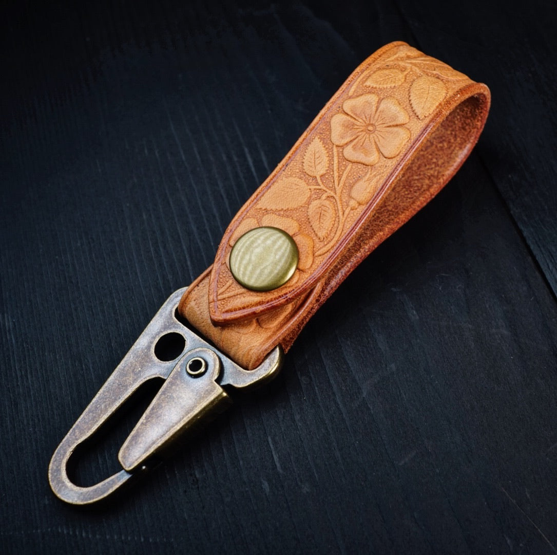 Natural Wild Rose Keyfob - Victorymade Goods