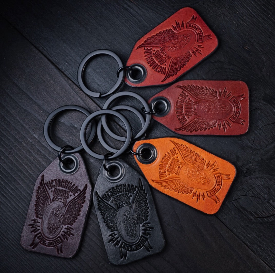 Handcrafted Leather Keychain - VictoryMade Goods