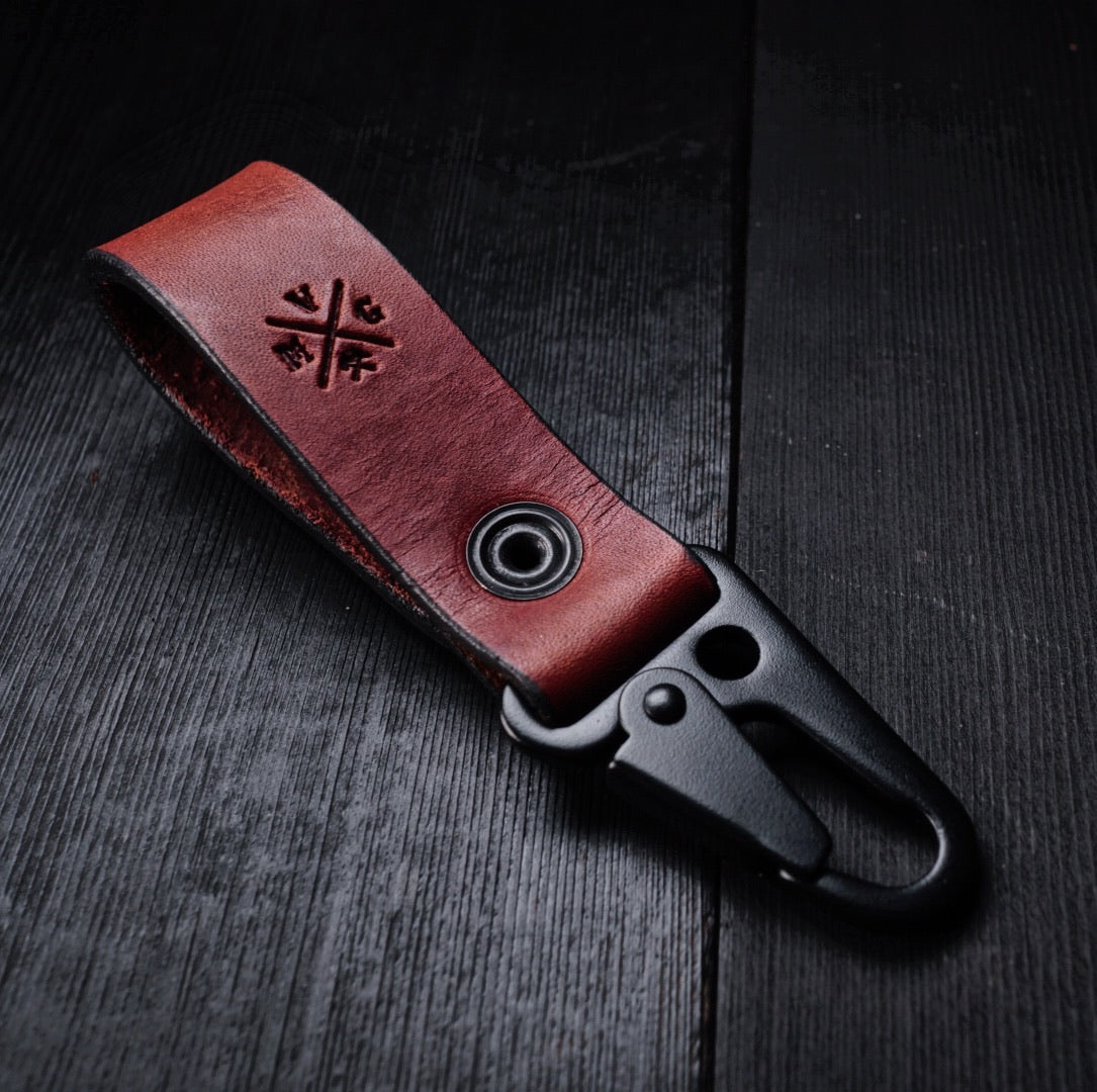 Expertly Crafted Leather Key Fob - Victorymade Goods